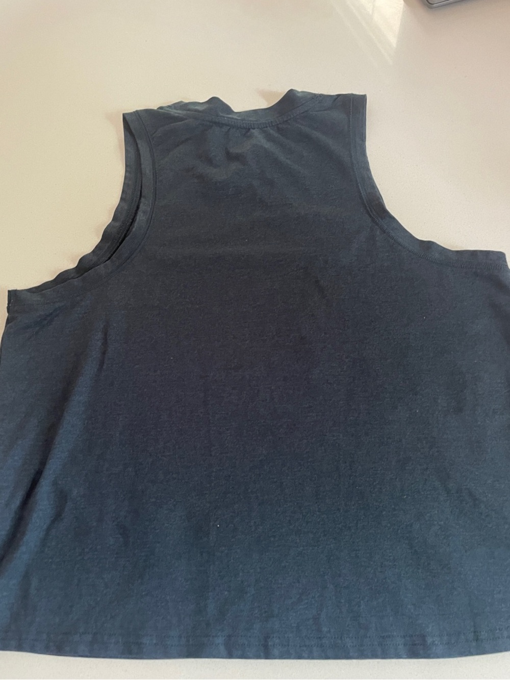 Quince Flow Knit Ultra Soft Performance Tank Top Navy Medium - Picture 8 of 8